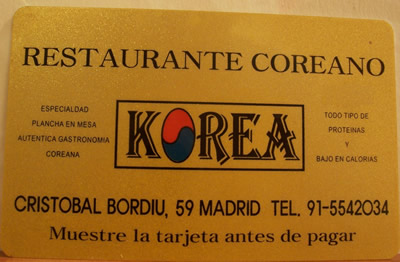 Restaurante korea